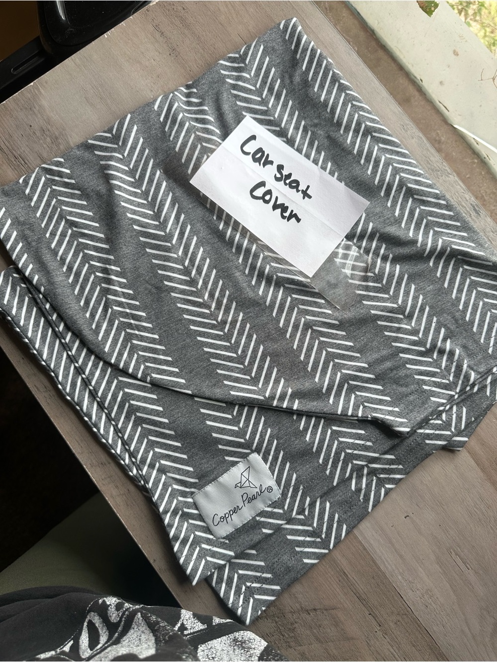 Copper Pearl Gray Arrow Print Car Seat Cover